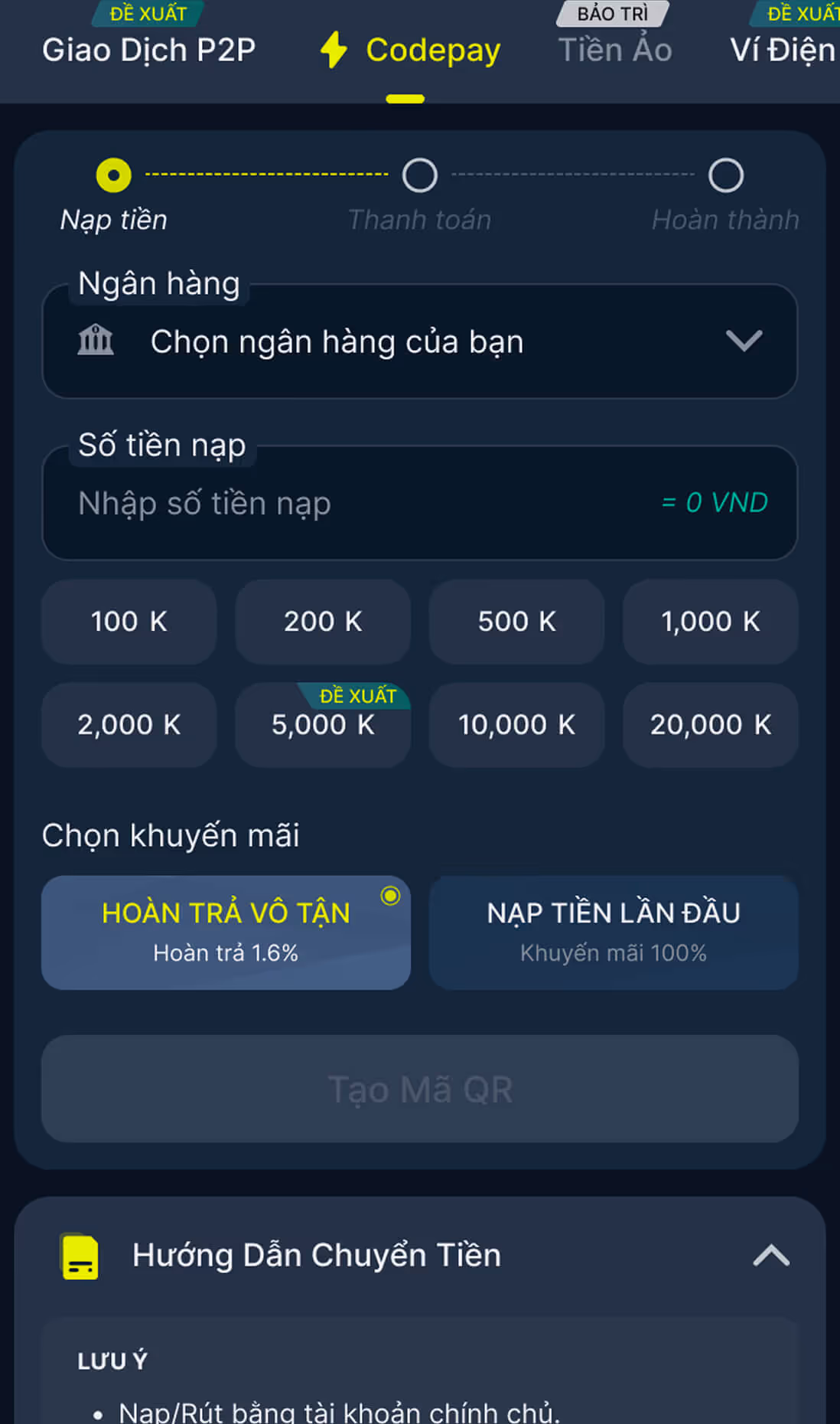 Nạp Codepay