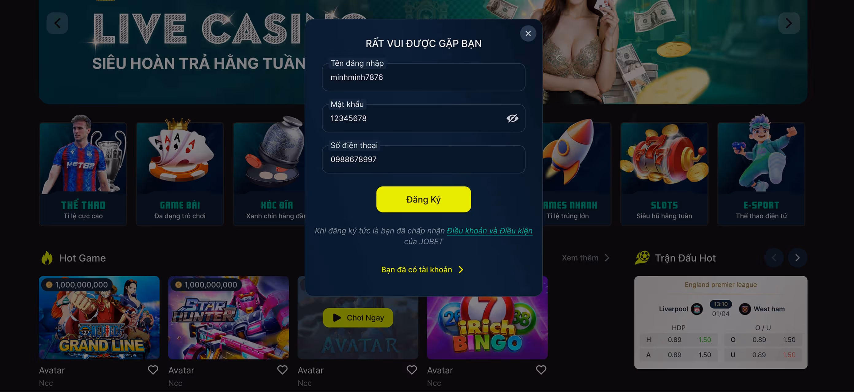 hướng dẫn đăng ký tài khoản