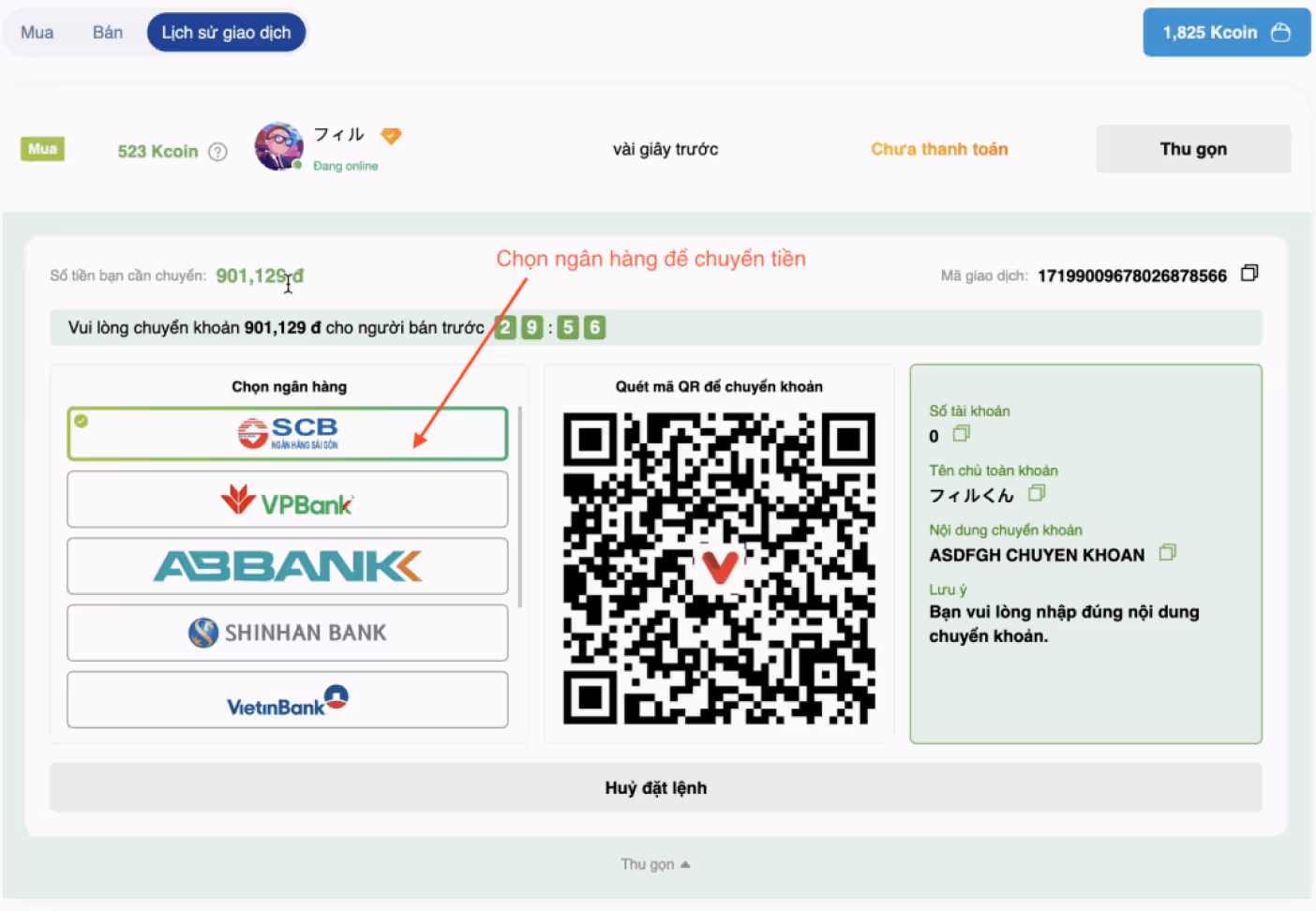hướng dẫn chuyển đổi kcoin